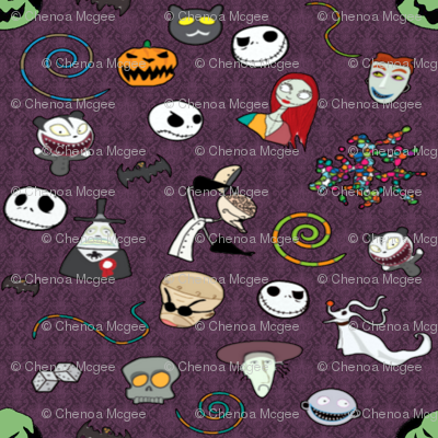 Nightmare Before Christmas Collection Purple