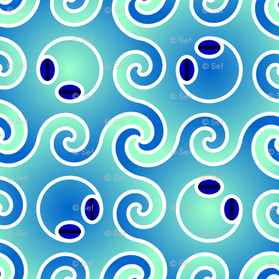octopod swirl - ice cold