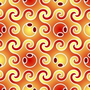 octopod swirl - fire hot