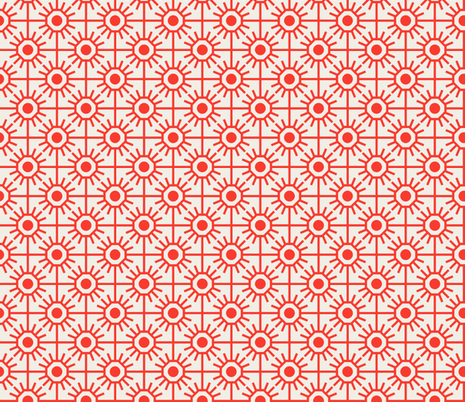 farmhouse_garden_red fabric by holli_zollinger on Spoonflower - custom fabric