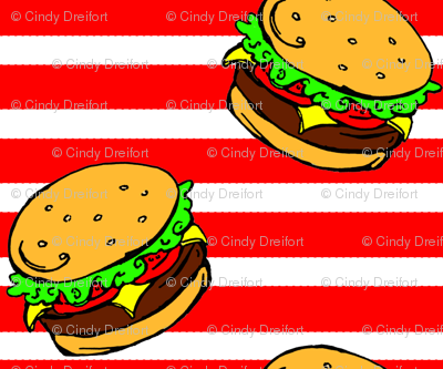 Cheeseburger Dream Stripe