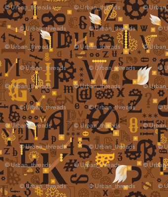 Steampunk_Alphabet_Gold
