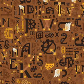 Steampunk_Alphabet_Gold