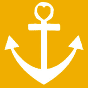 Heart Anchor Yellow