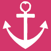 Heart Anchor Pink