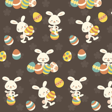 Easter Bunnies fabric by macywong on Spoonflower - custom fabric