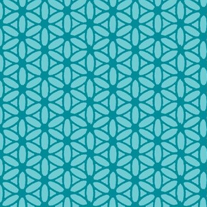 Flower of Life - Aqua