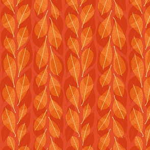 Leaf line overlays - red