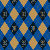 Ravenclaw Argyle Sateen