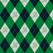Slytherin Argyle Sateen
