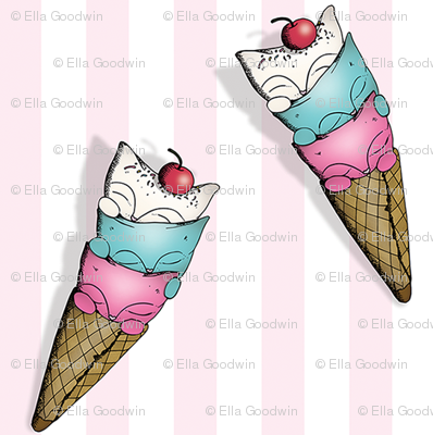 Mini Ice Cream Cats