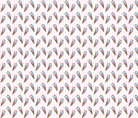 Mini Ice Cream Cats fabric by miss_ella on Spoonflower - custom fabric