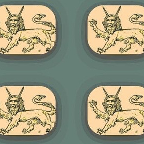 Griffin cartouche