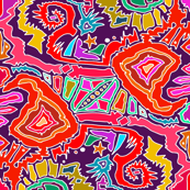 ikat doodle bold