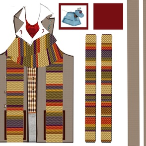 4th Doctor Apron & Pot Holder Set 2
