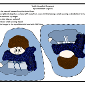 Toni E. Hawk Cut and Sew Doll Ornament