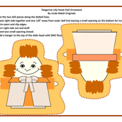 Tangerine Lilly Hawk Cut and Sew Doll Ornament