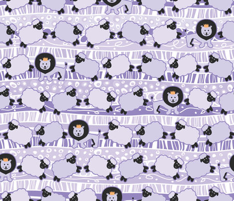 Countin' Sheep fabric by robyriker on Spoonflower - custom fabric