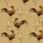 Hen and Rooster