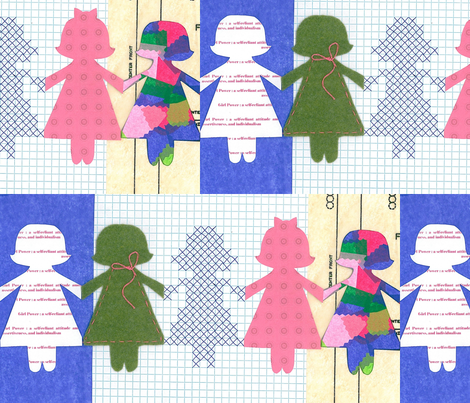 Girl Power fabric by ali*b on Spoonflower - custom fabric