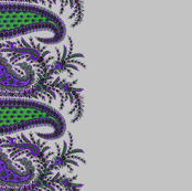 The Paisley Sublime ~ Dowager Countess Violet Border Print