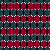 Red and Teal Hex