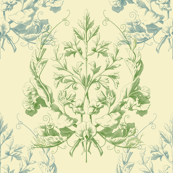 Floral Damask ~ Provencal 