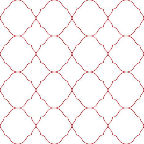 Oh, Gee! Ogee ~ Julianne fabric by peacoquettedesigns on Spoonflower - custom fabric