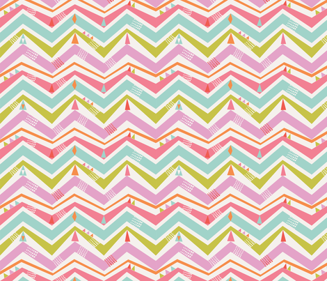 summer chevron fabric by bethan_janine on Spoonflower - custom fabric