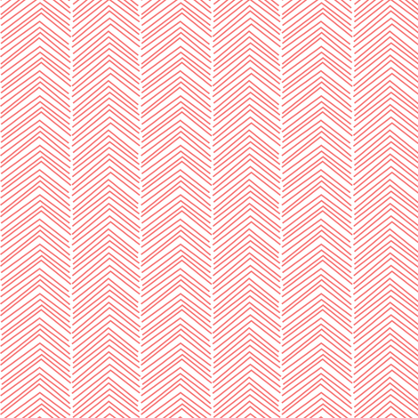 chevron ♥ coral and white