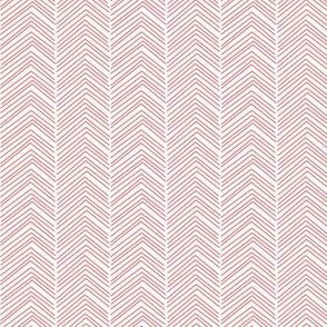 chevron ♥ coral and white