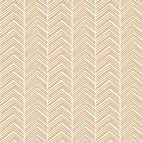 chevron ♥ orange and white