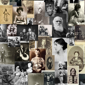 Collage of vintage photos
