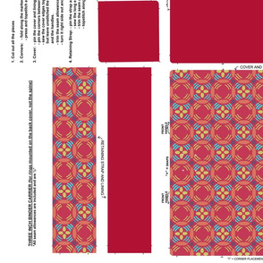 Binder Carrier in Red Matisse Print