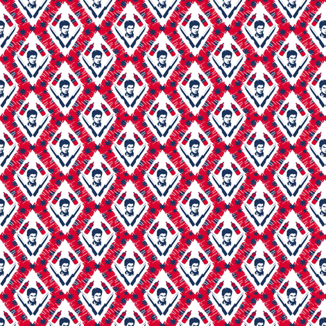 Dexter`s tools on red fabric by sydama on Spoonflower - custom fabric