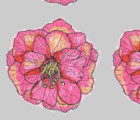 flowerwithgrey fabric by artthatmoves on Spoonflower - custom fabric