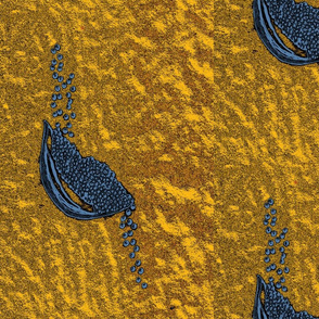 Seeds dark gold + blue