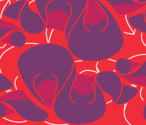 CELOSIA IN POPPY fabric by open-shop on Spoonflower - custom fabric