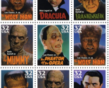 Classic Movie Monsters Stamps - Small