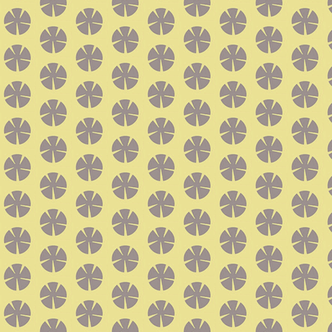 Mauve Mums on Butter fabric by boris_thumbkin on Spoonflower - custom fabric