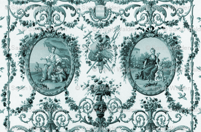 Rococo Harvest ~ China Blue