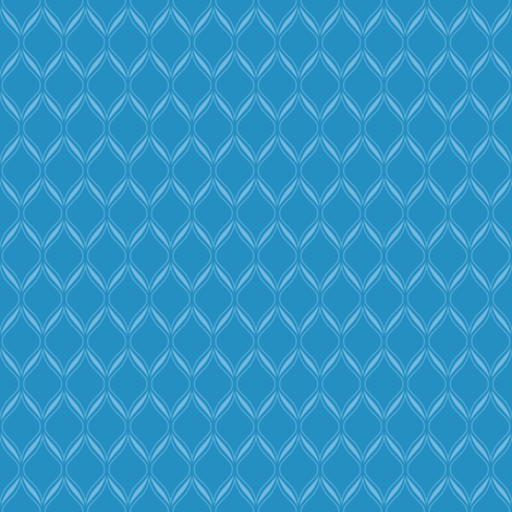 Blue Ogee fabric by robyriker on Spoonflower - custom fabric
