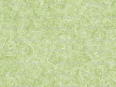 petoskey-stone pattern, moss green on white