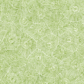 petoskey-stone pattern, moss green on white