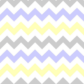 Yellow & Gray Chevron
