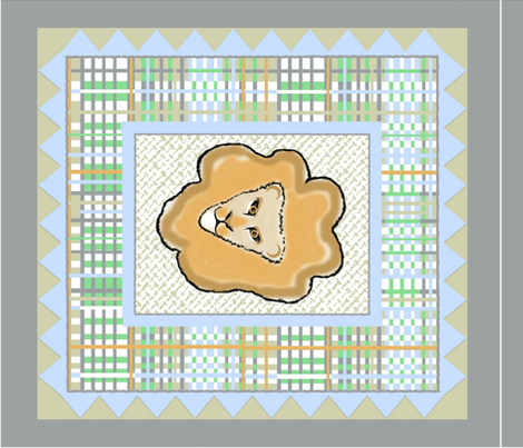 Lion Quilt fabric by paragonstudios on Spoonflower - custom fabric