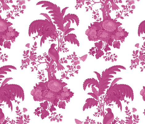 ParrotForestToile3a fabric by muhlenkott on Spoonflower - custom fabric