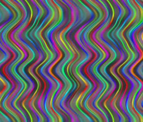 running waves - rainbow fabric by weavingmajor on Spoonflower - custom fabric
