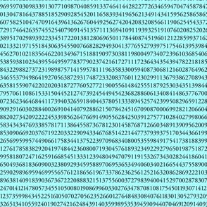 10,000 pieces of pi (mint blue)
