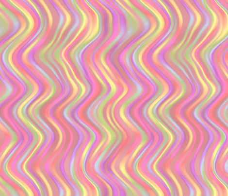running waves - sherbet fabric by weavingmajor on Spoonflower - custom fabric